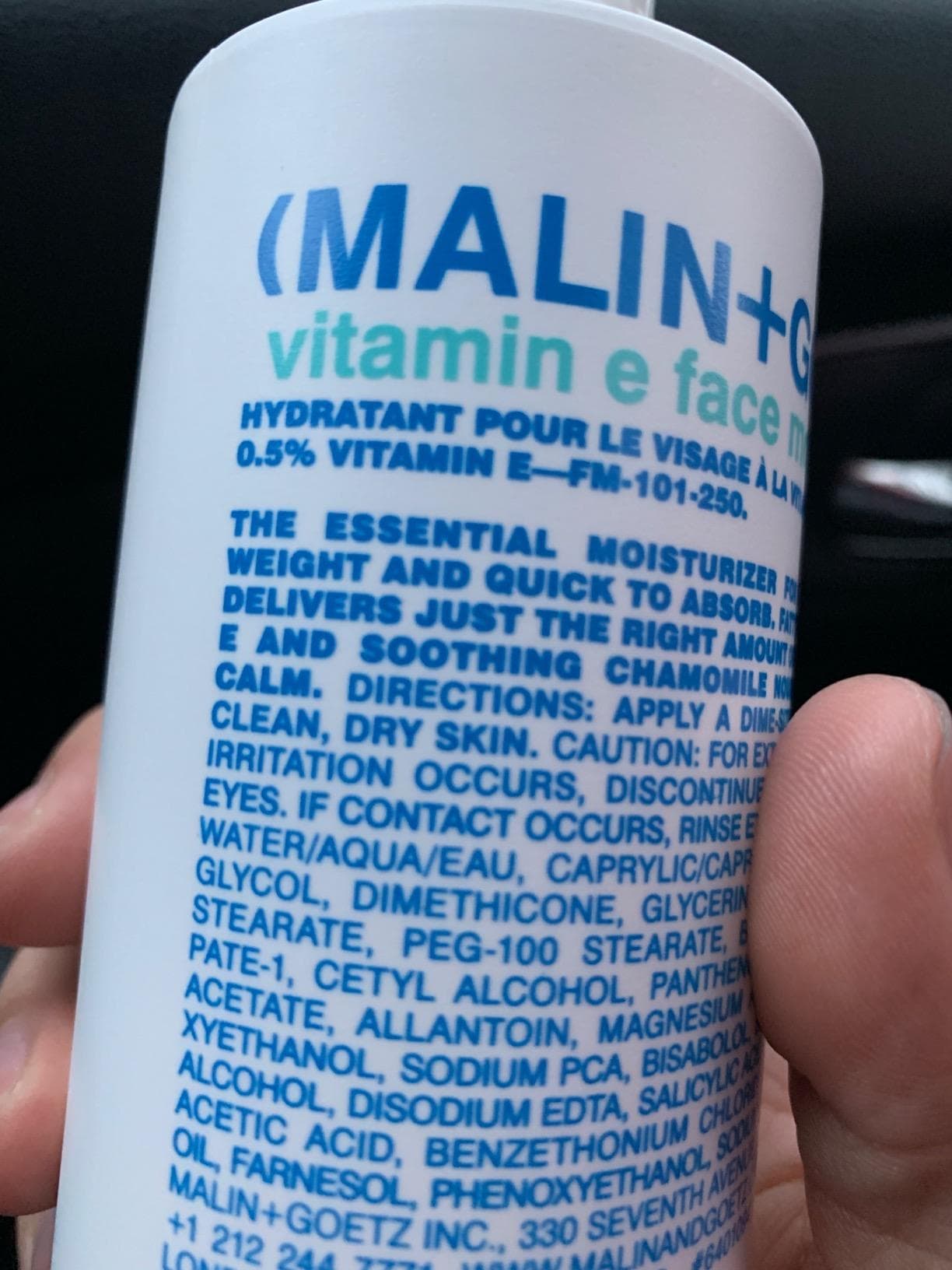 Vitamin E Face Moisturizer