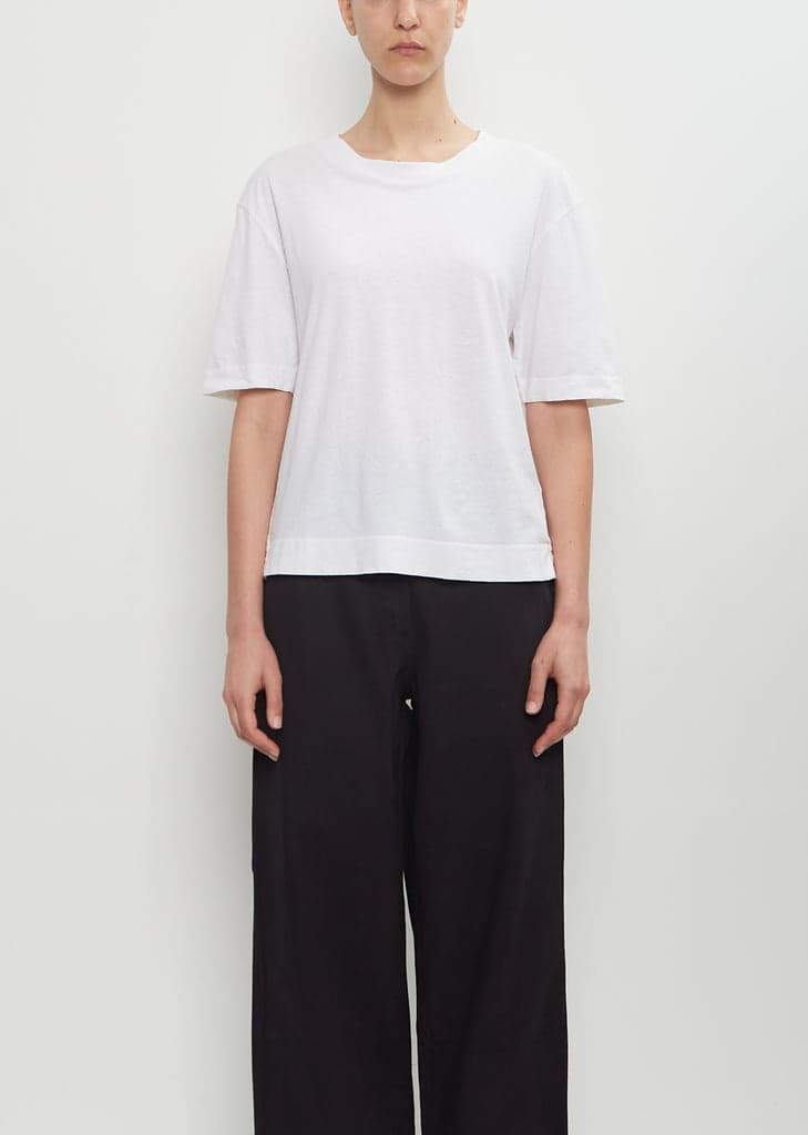 Cotton Linen Simple T-Shirt