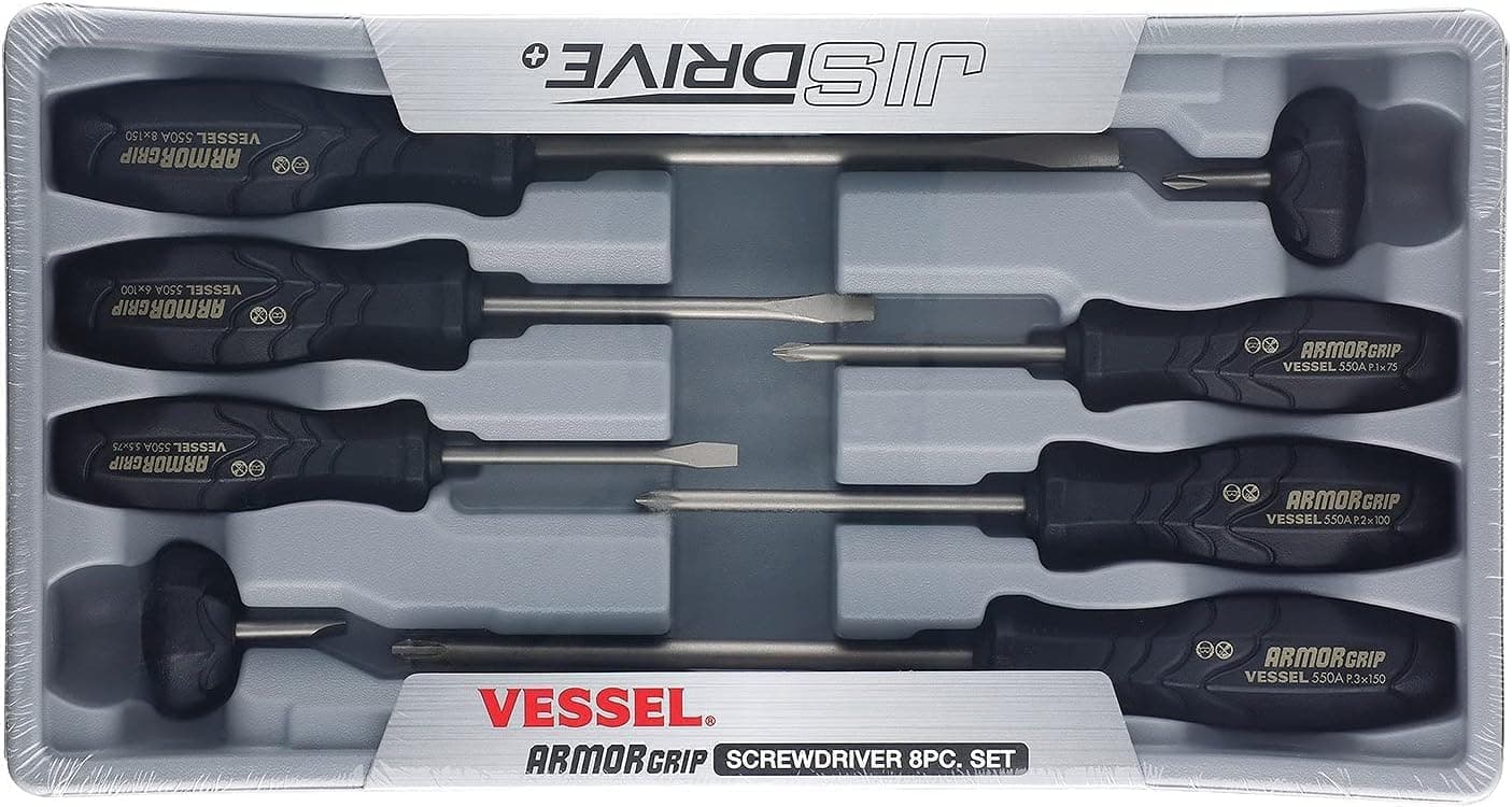 Wood-Compo Tang-Thru Screwdriver 8PC Set